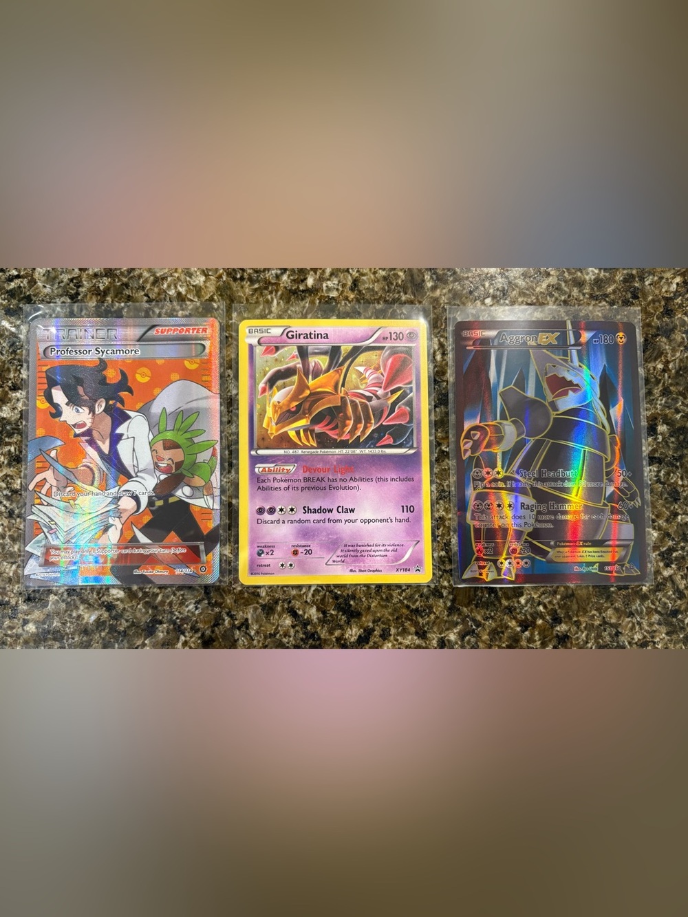 Ultra Rare Pokemon cards. Set of 3.